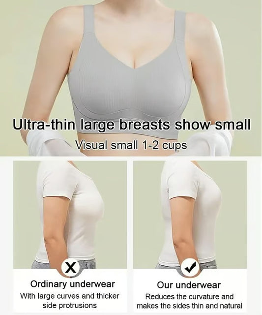 3 Pcs Wire-Free Non-Marking Skin-Friendly Push-Up Bra