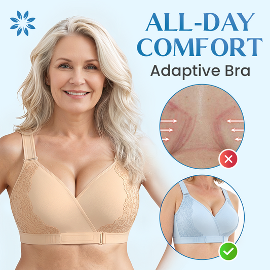 Pack of 3 Front-Wrap & Straps Adaptive Comfort Bra