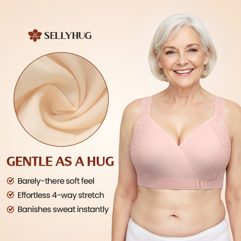 PACK OF 3  Ultimate Comfort Front -Wrap Bra