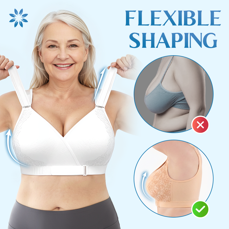 Pack of 3 Front-Wrap & Straps Adaptive Comfort Bra