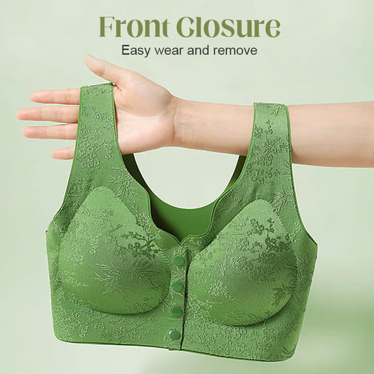 PACK OF 3 Comfort Front-Clasp & Wire-Free Seamless Bra