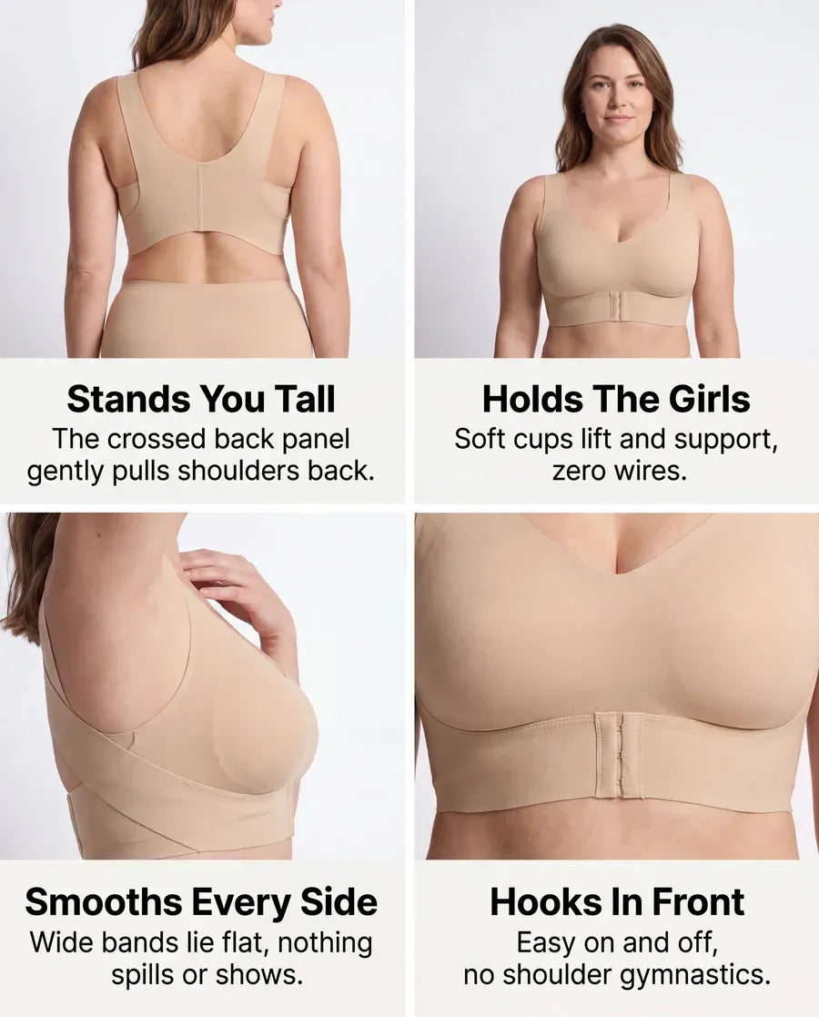 Pack of 3 - Cross Back Posture Bra