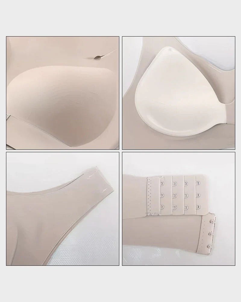 Pack of 3 Cross Back Front Closure Wireless Posture Support Bra