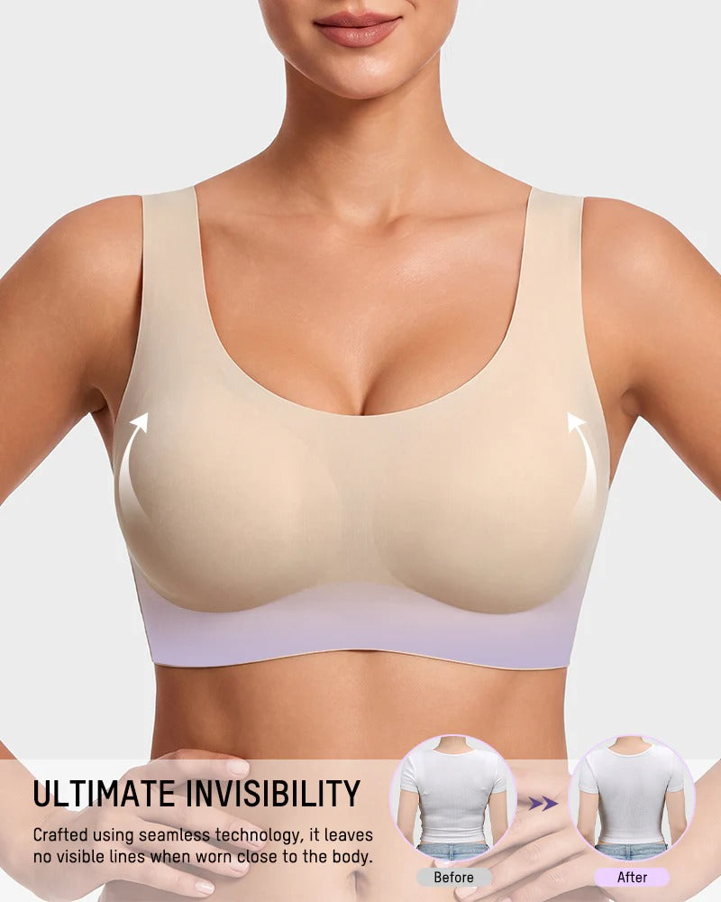 Pack of 3 - Seamless Wireless Full-Coverage T-Shirt Bra