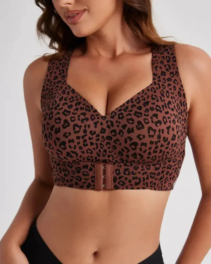 Pack of 3 Cross Back Front Closure Wireless Posture Support Bra