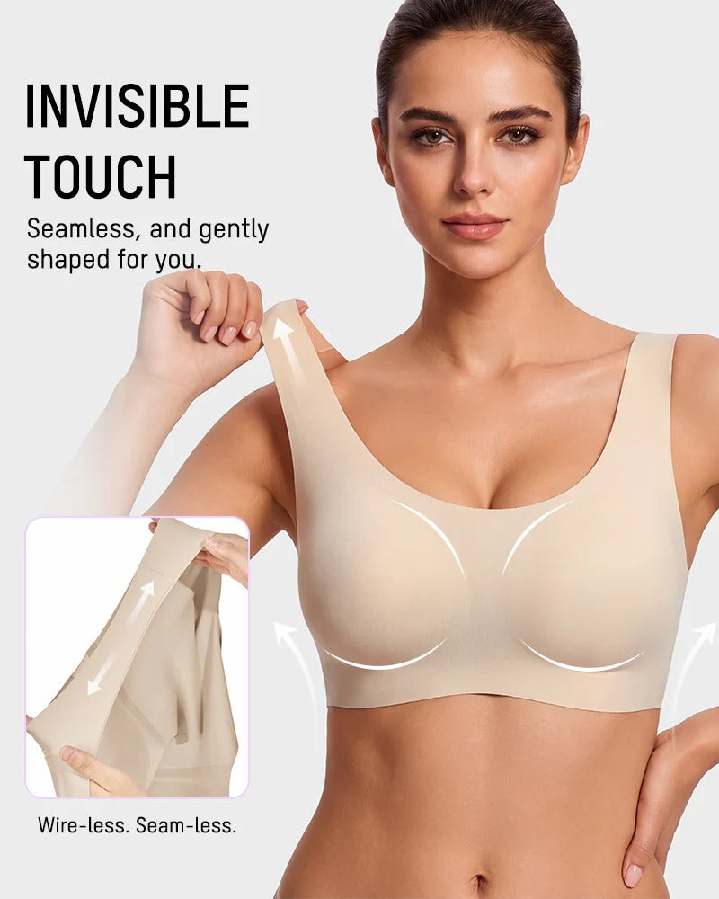 Pack of 3 - Seamless Wireless Full-Coverage T-Shirt Bra