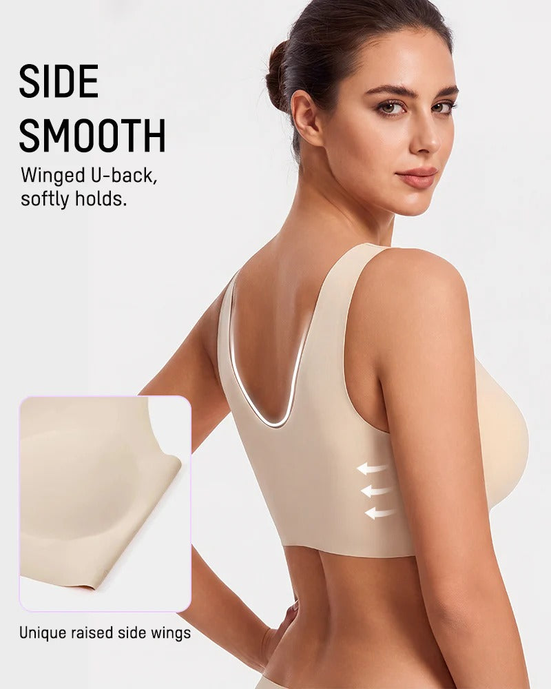 Pack of 3 - Seamless Wireless Full-Coverage T-Shirt Bra