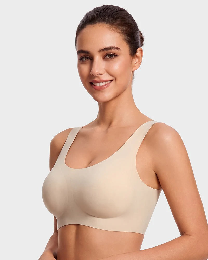 Pack of 3 - Seamless Wireless Full-Coverage T-Shirt Bra