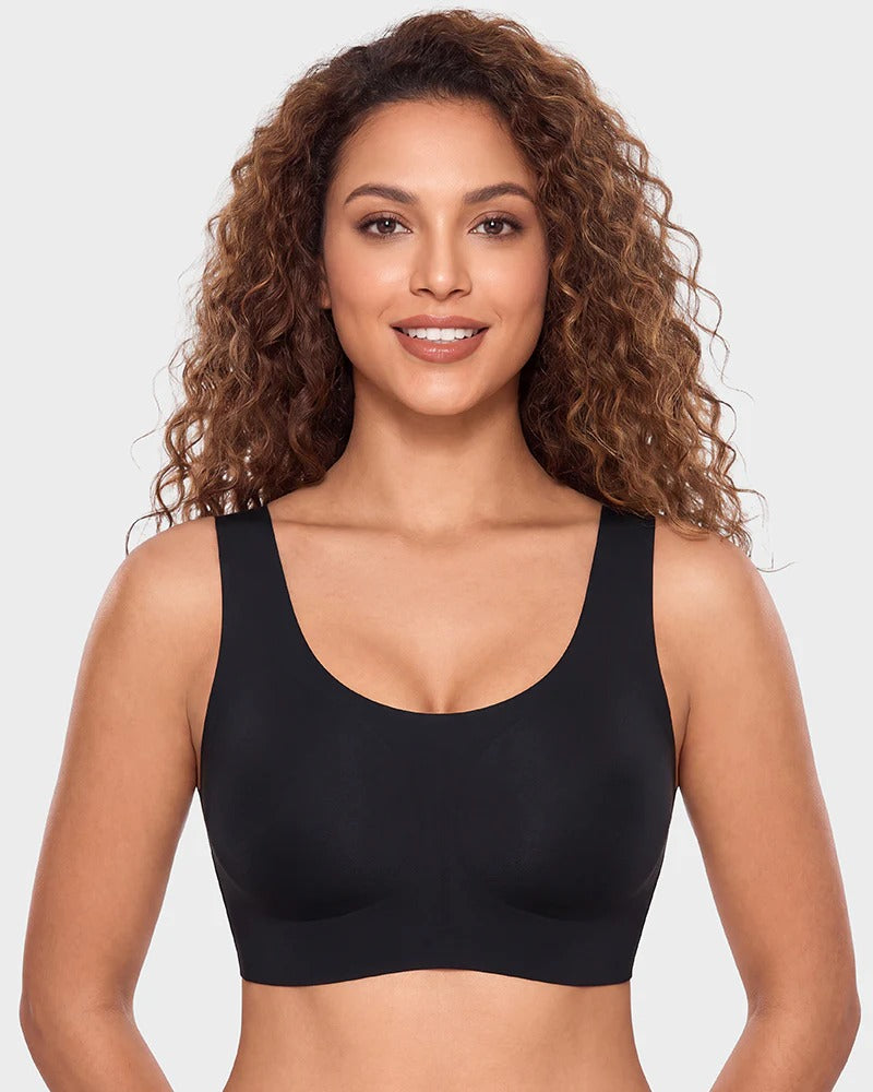 Pack of 3 - Seamless Wireless Full-Coverage T-Shirt Bra
