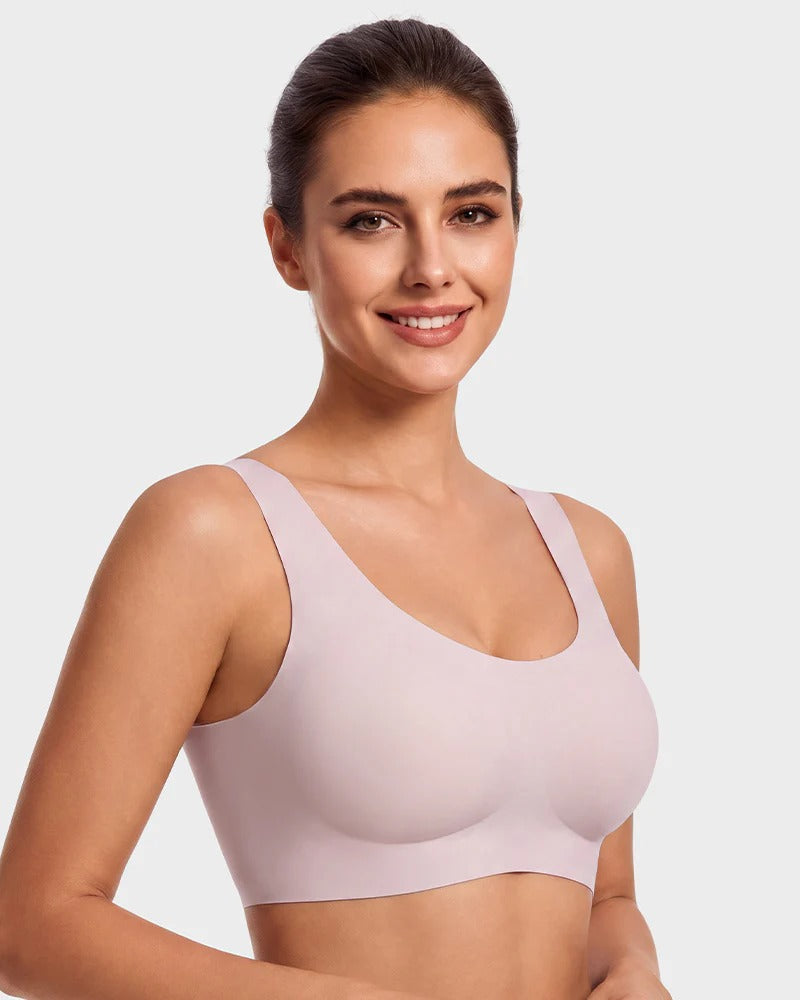 Pack of 3 - Seamless Wireless Full-Coverage T-Shirt Bra