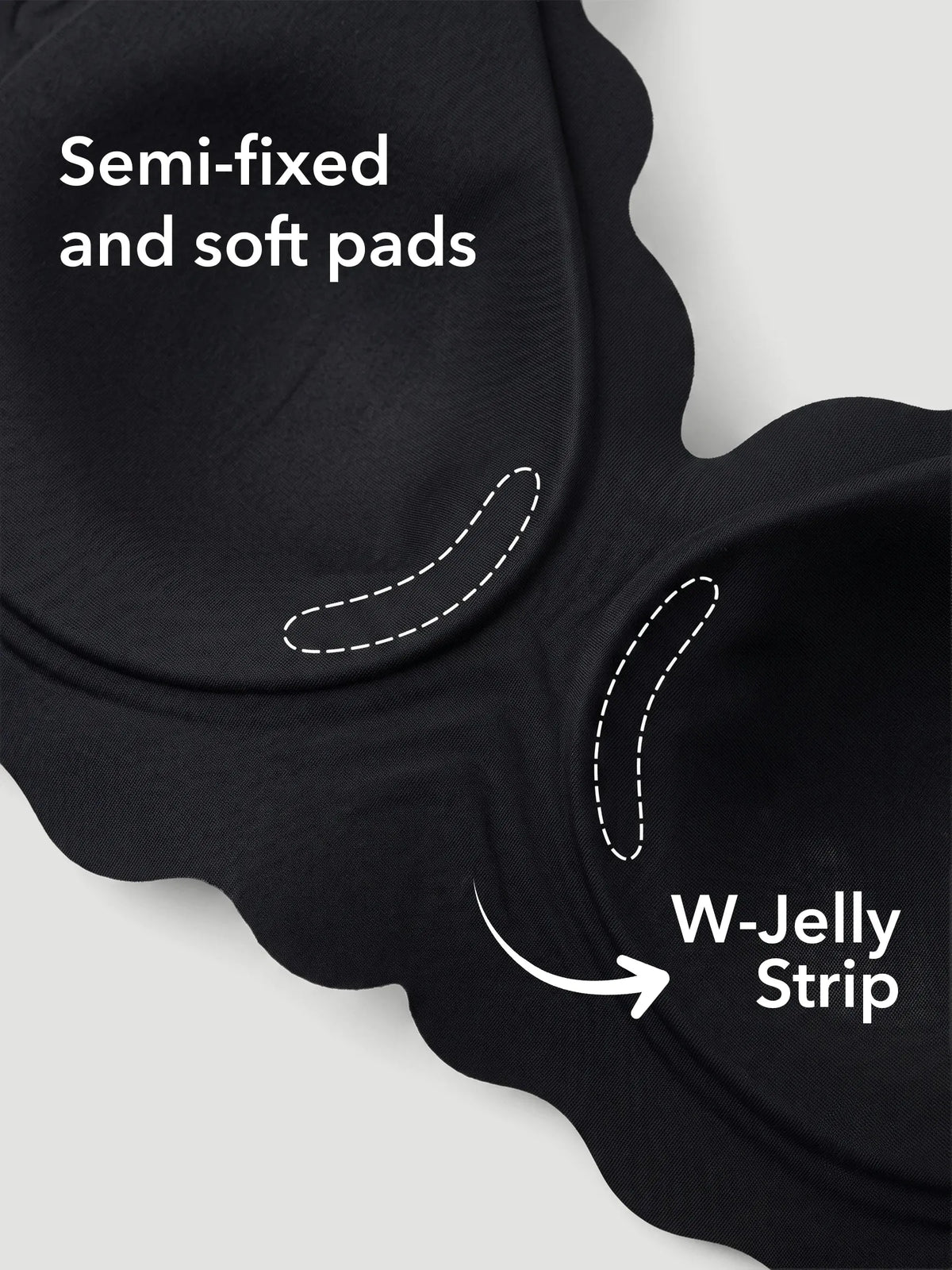 Pack of 3 - Push-Up Wireless Jelly Bra