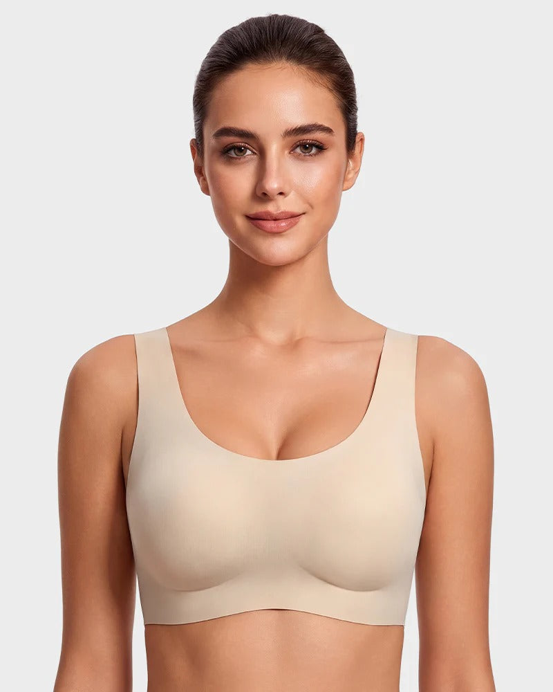 Pack of 3 - Seamless Wireless Full-Coverage T-Shirt Bra