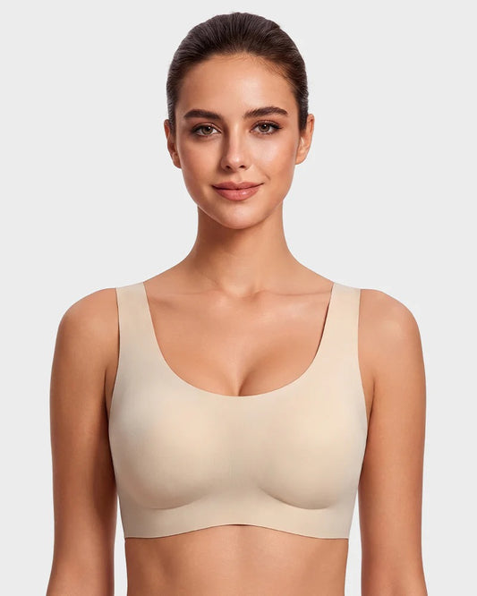 Pack of 3 - Seamless Wireless Full-Coverage T-Shirt Bra