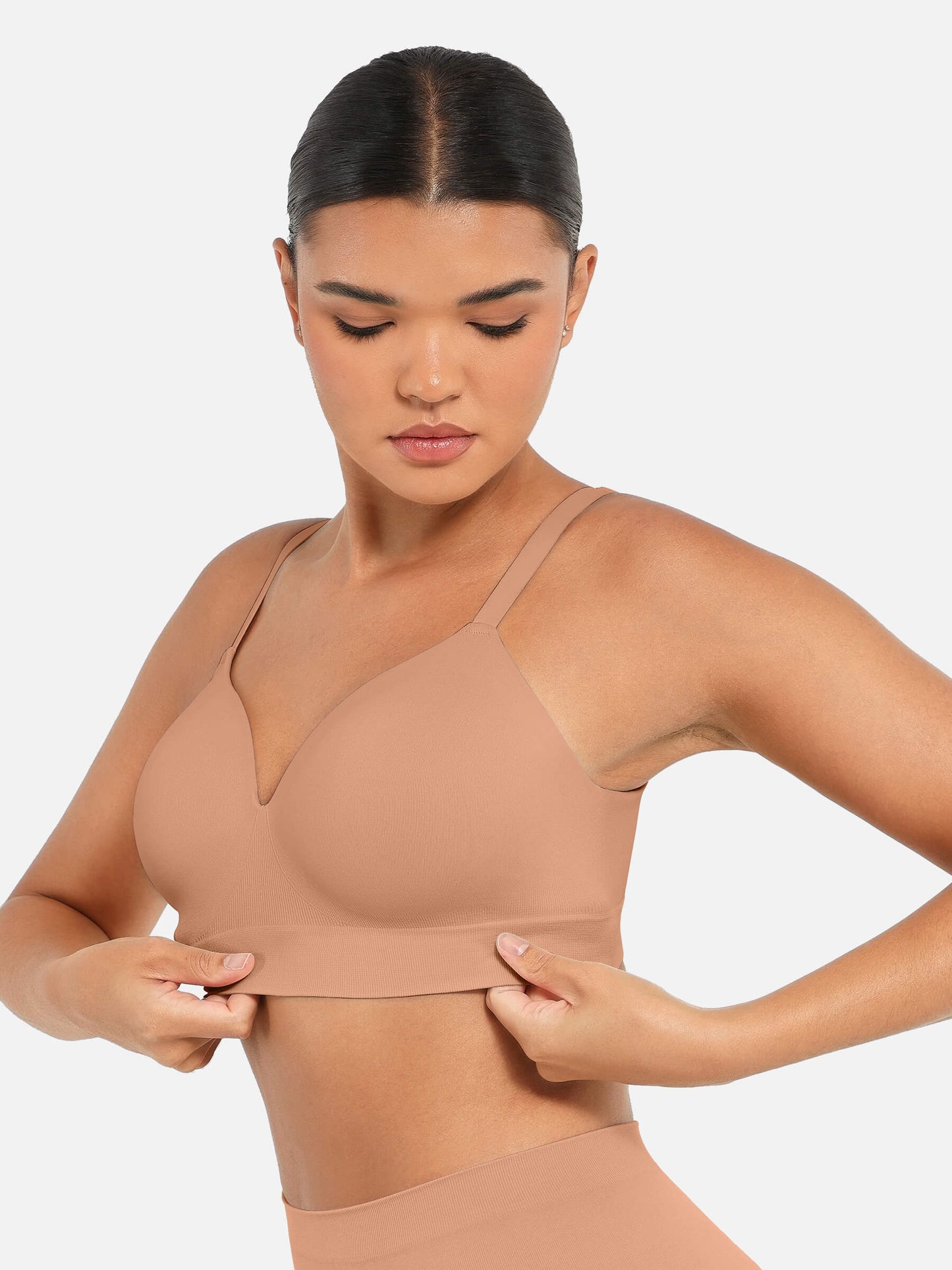 PACK OF 3: Feelingirl Wireless Push-Up Seamless Comfort Full Coverage Bra