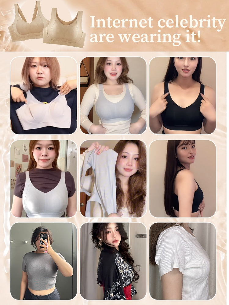 PACK OF 3: VEIMIA Wireless Cami Bras – No Buckles