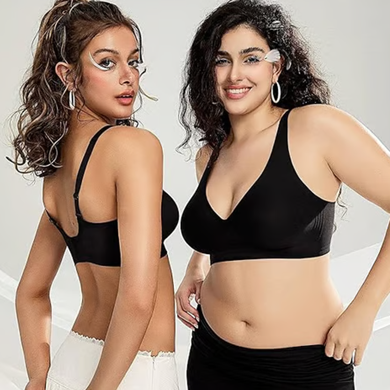 Pack of 3 Wireless Comfy Push Up Bra